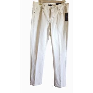 NYDJ Jeans Womens 10P White Straight Leg Denim Lift Tuck Stretchy Jean Pant NWT
